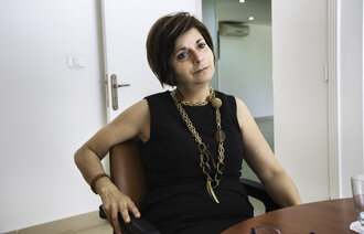 Bildet viser Helen Samaha Nuwayhid, president i det libanesiske sykepleierforbundet.