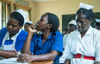 Sykepleiere i Jinja i Uganda, mars 2010