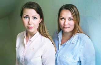 Thea Martine Olsen og Cathrine Villemo Tallaksen Svendsen, nestleder og leder i NSF Student