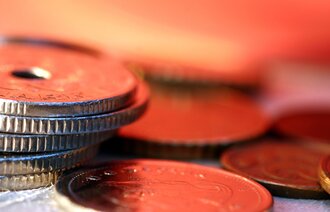 Kronestykker tilfeldig spredt