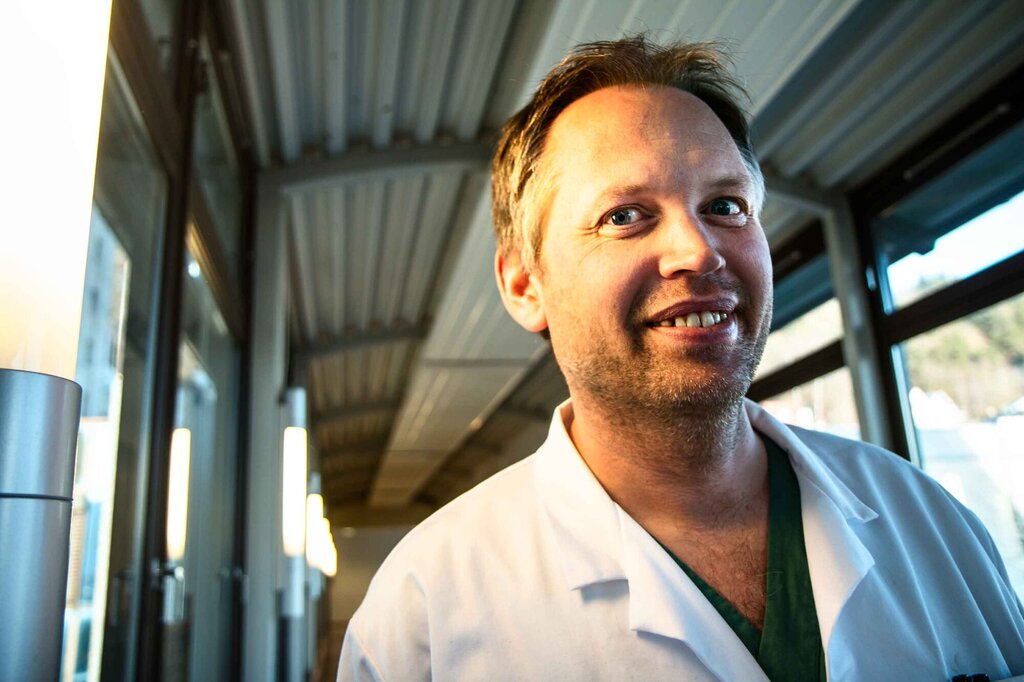 Avdelingssjef Lukas Månsson, akuttmottaket på Drammen sykehus