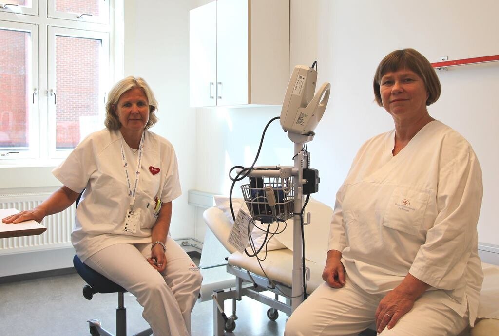 Seksjonsoverlege Annette Hylen Ranhoff og Spesialsykepleier i geriatri Elin Engh ved Diakonhjemmet sykehus