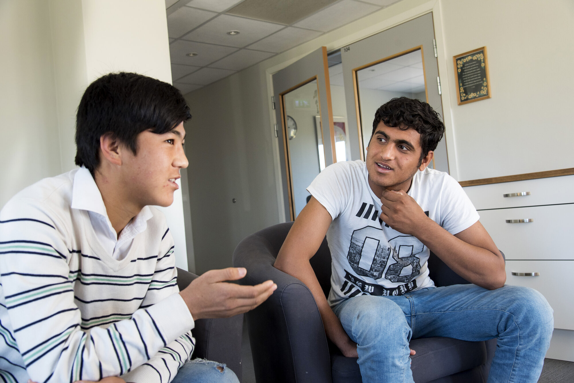 Rahimi og Dawlatzai Bildet viser Rahimi og Dawlatzai