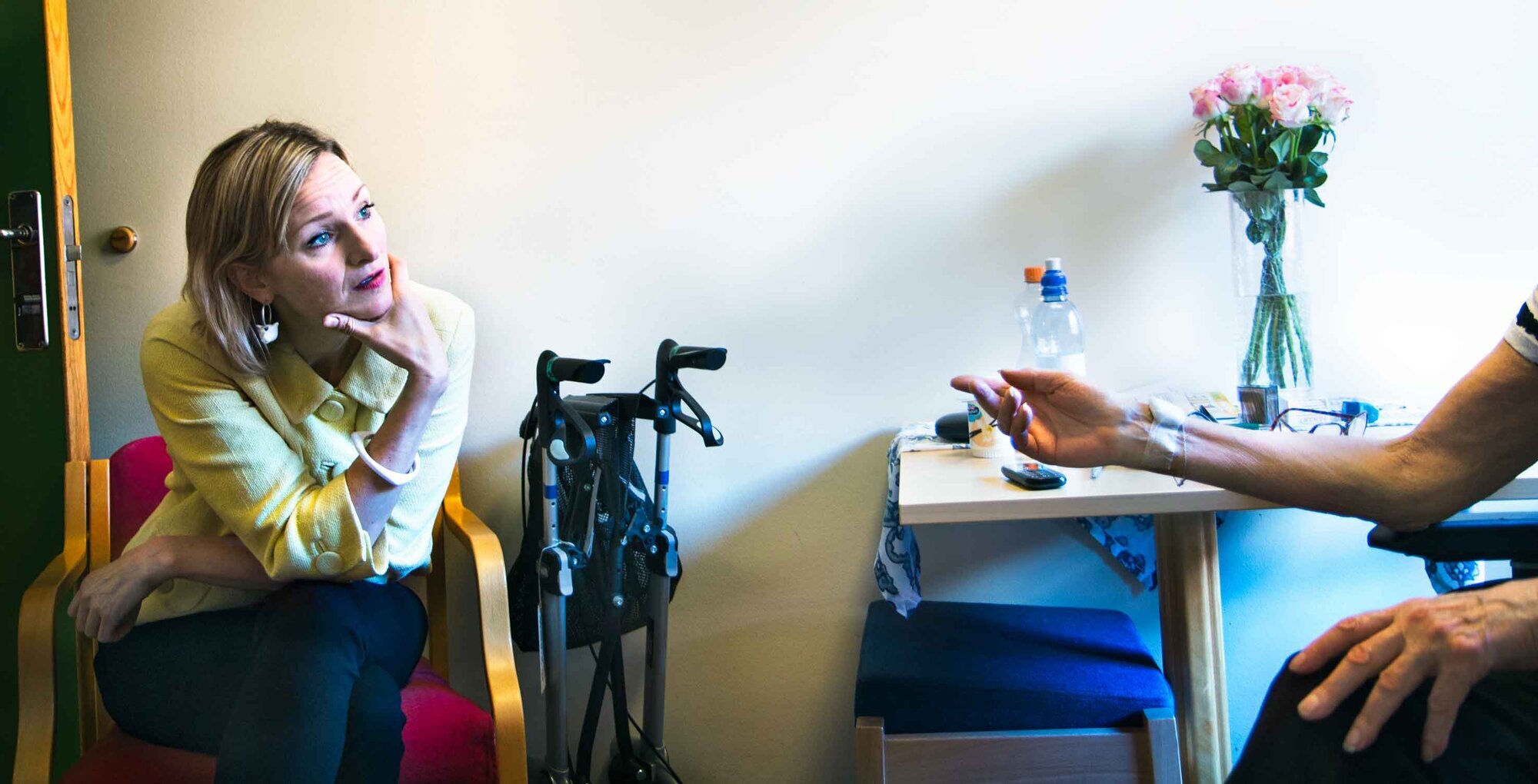 Byråd Inga Marte Thorkildsen på Lilleborg helsehus Byråd Inga Marte Thorkildsen på Lilleborg helsehus