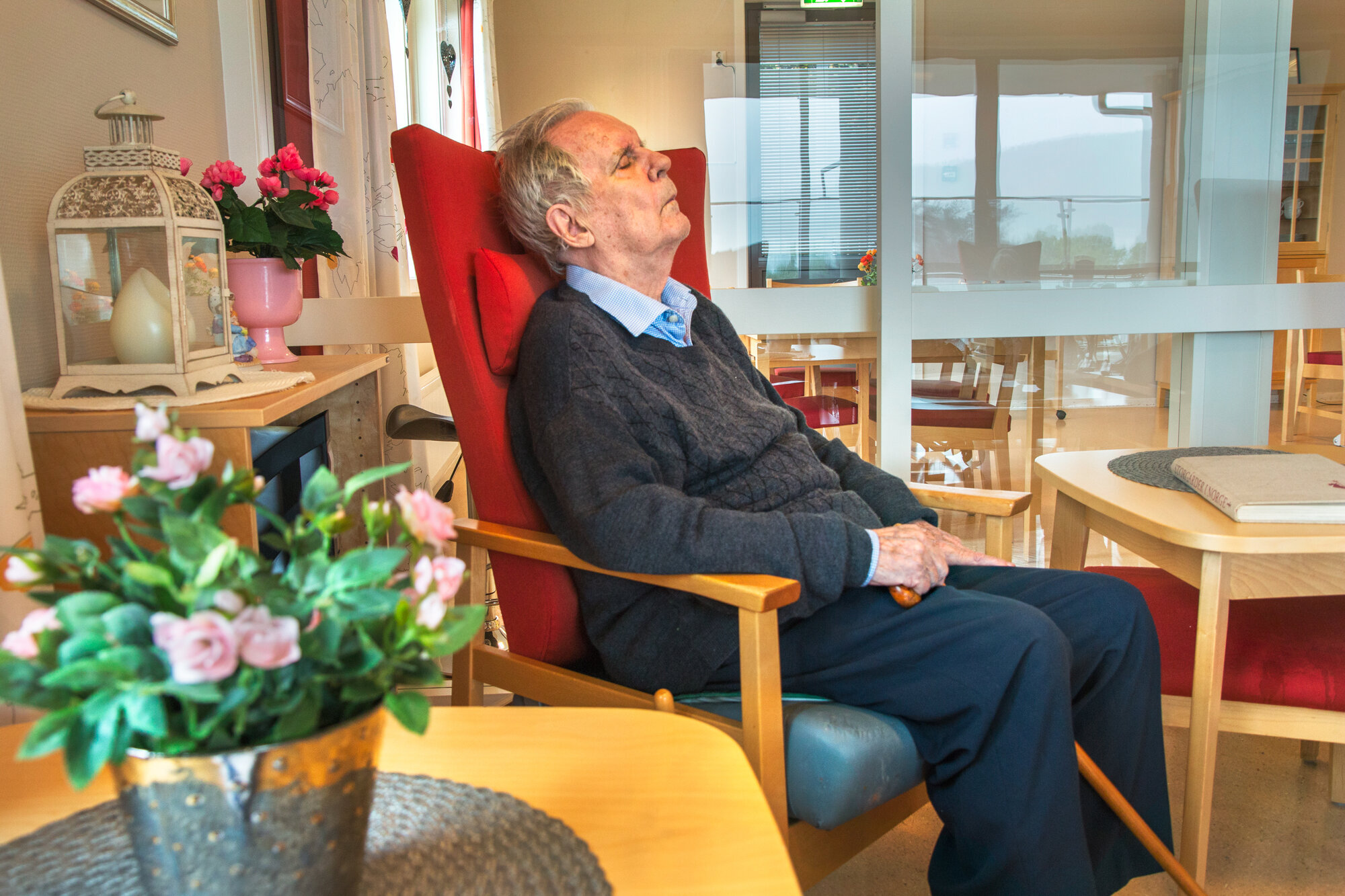 Sykehjem Pasient sover på sykehjem