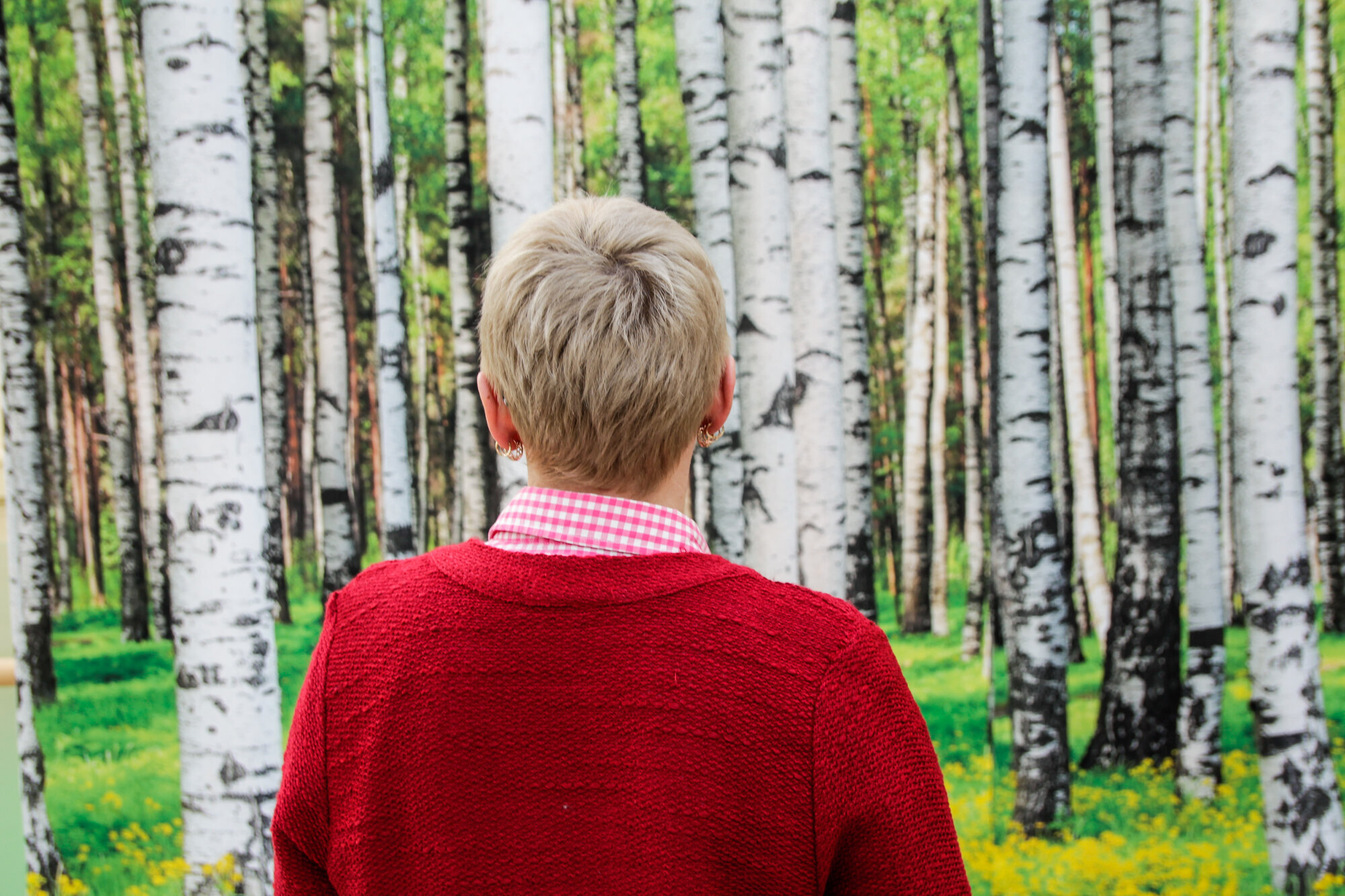 Bildet viser Asta sett bakfra