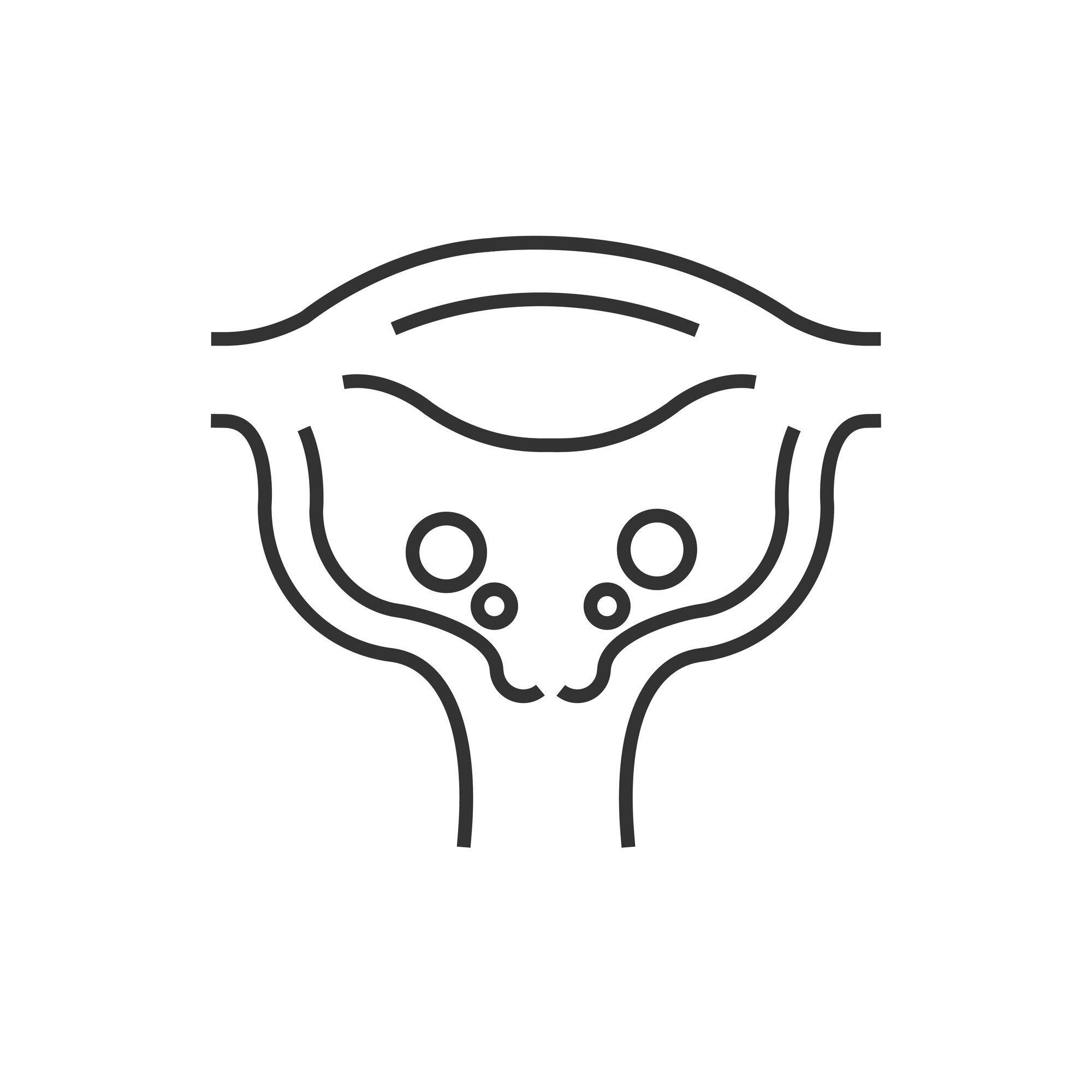 livmorhals Tegningen viser en livmor med livmorhals.