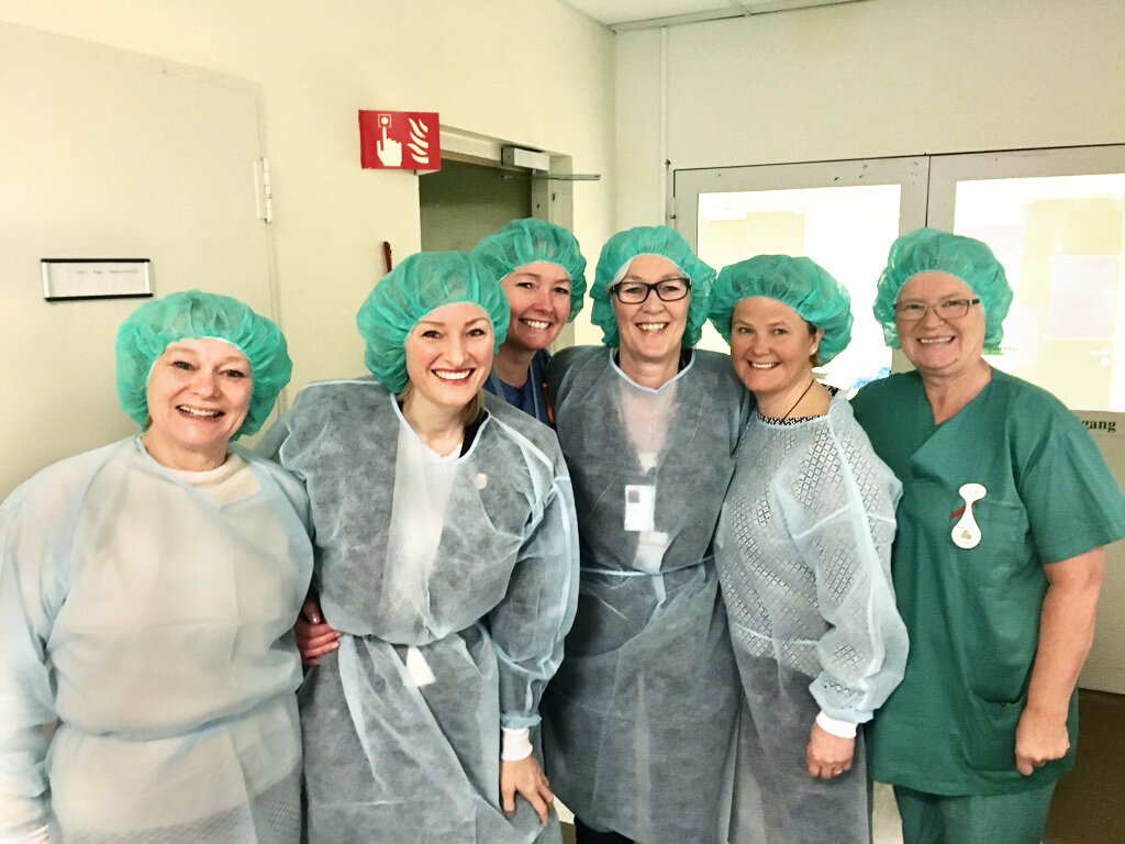 Inga Marte Thorkildsen på Aker sykehus Inga Marte Thorkildsen på Aker sykehus