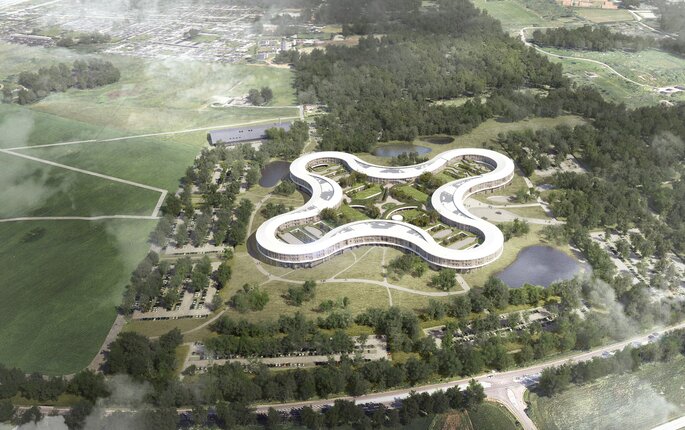 Bilde av Nytt Hospital Nordsjælland i Hillerød