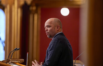 Bildet viser Trygve Slagsvold Vedum.