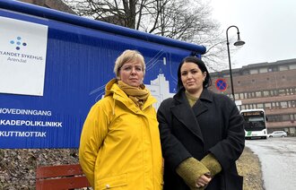 bilde av Det er svært viktig at de ansBilde av Signelill Møklegård Pihl og Kimia Mokri Thun, begge NSF-tillitsvalgte