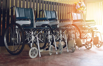 Bilde av rullestoler