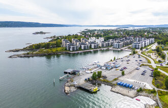 Bildet viser Rolfstangen på Fornebu i Bærum kommune.