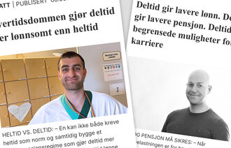 Bildet viser faksimile av debattinnleggene til Kotcho og Oxholm