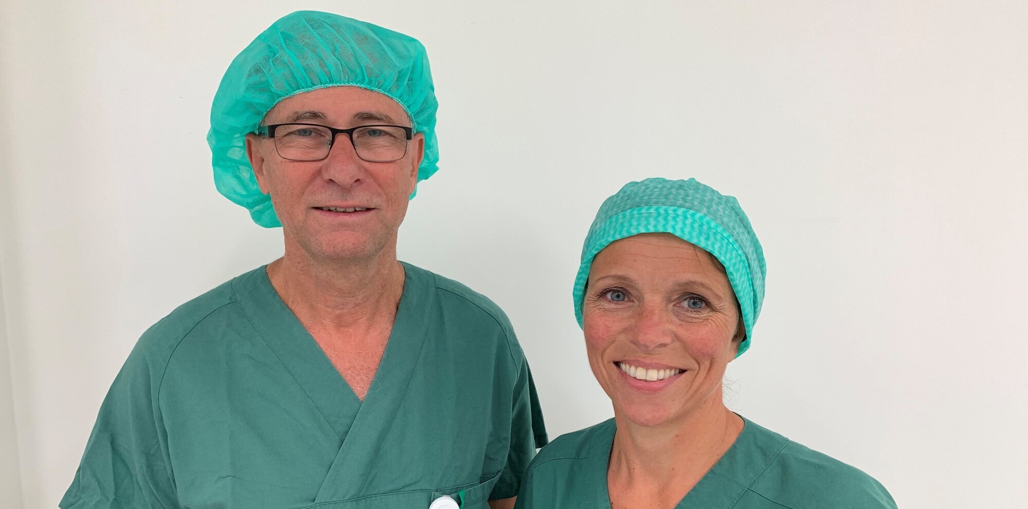 Arthur Halvorsen, Stine Thorvaldsen Smith, Sørlandet sykehus Bildet viser ARthur Halvorsen og Stine Thorvaldsen Smith