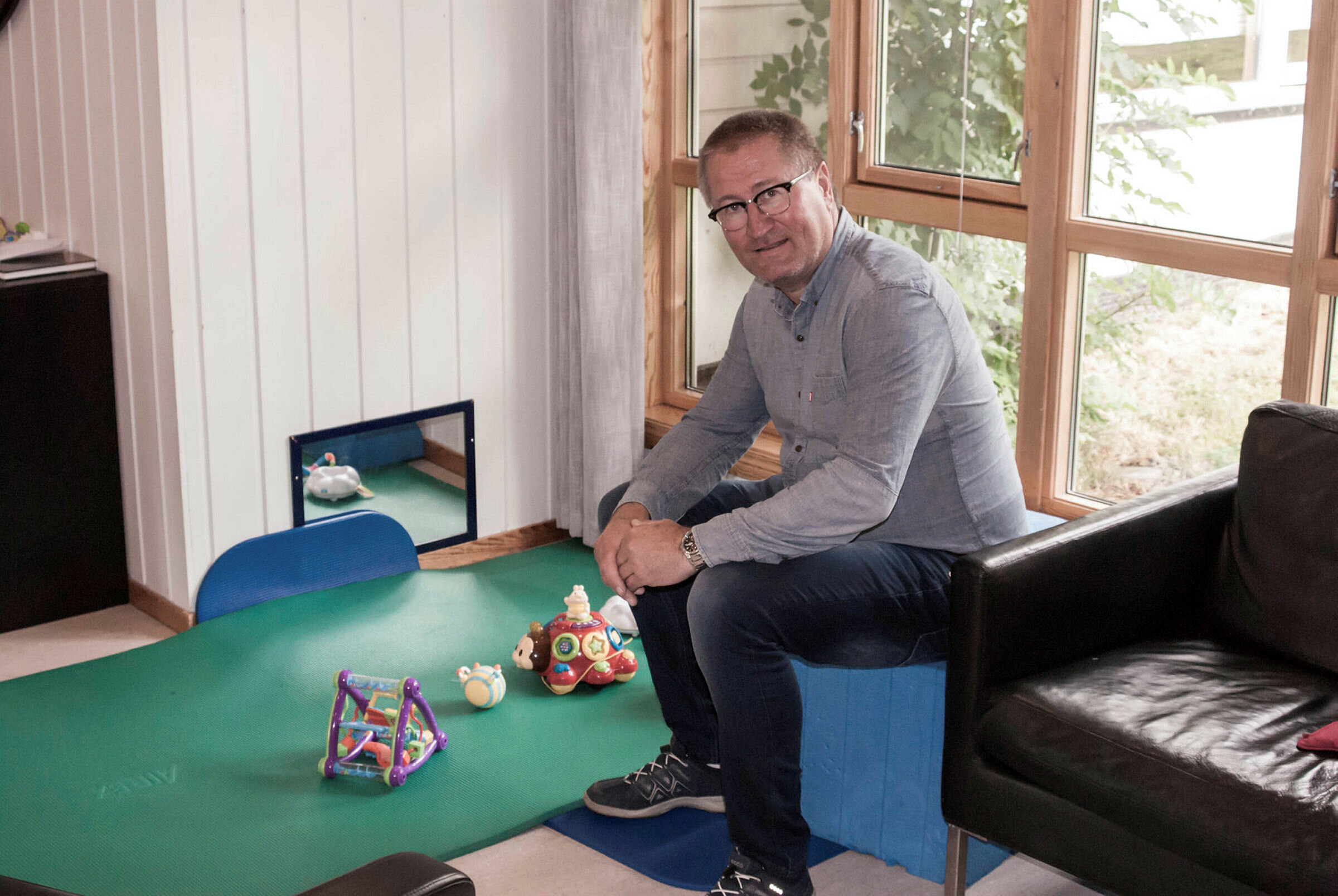 Bekkevold på Borgestad Reportasjebilde fra Geir Jørgen Bekkevolds hospitering på Borgestadklinikken