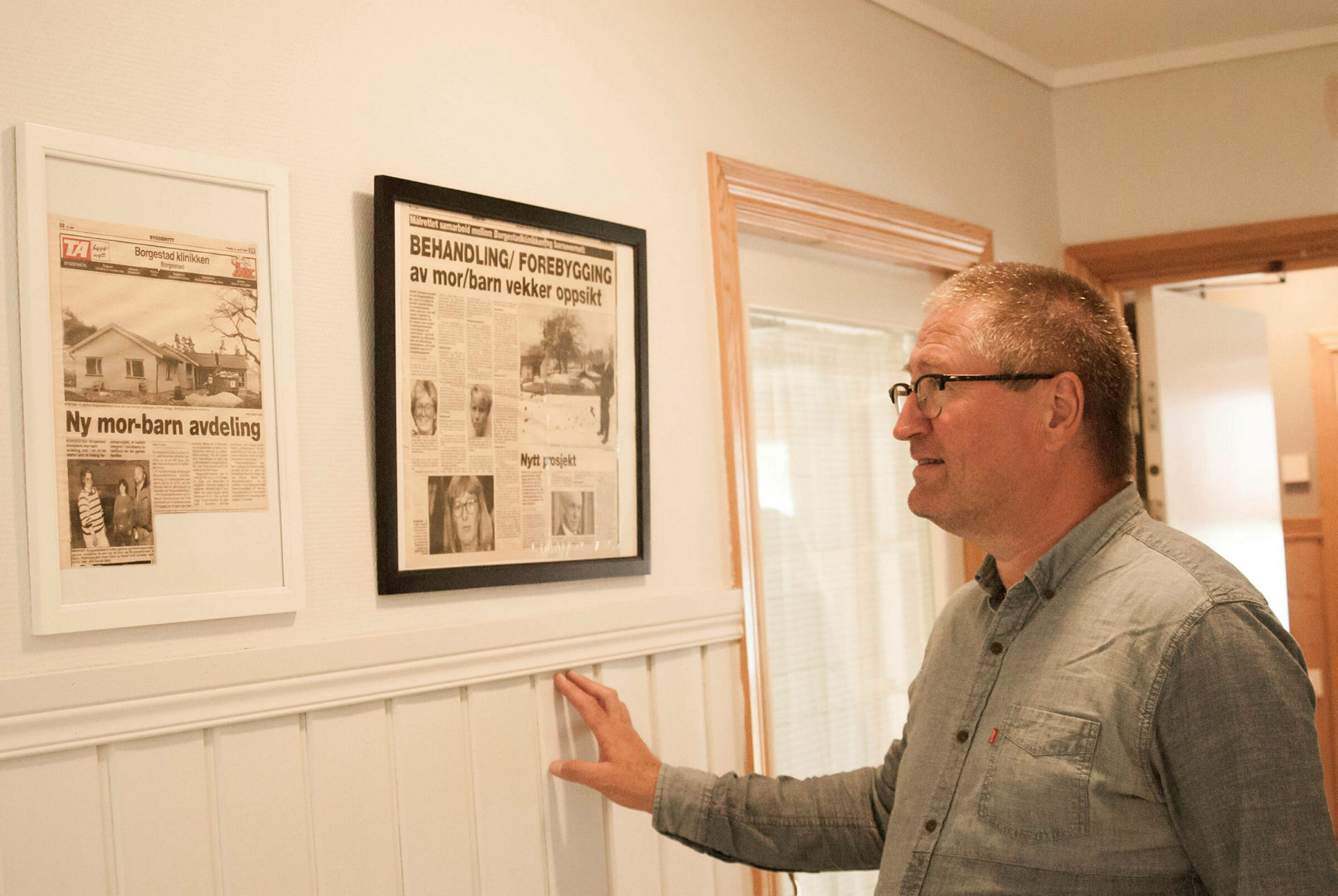 Bekkevold på Borgestadklinikken Geir Jørgen Bekkevold (KrF) på besøk på Borgestadklinikken